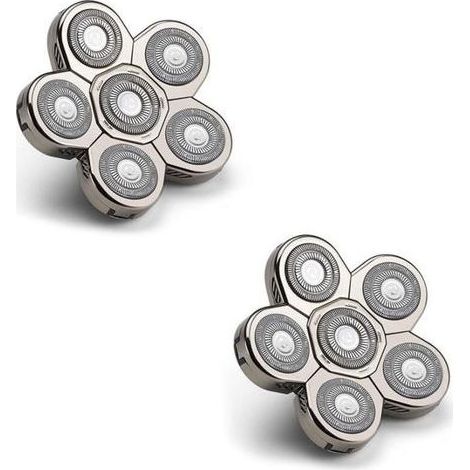 2 Heads Of Replacement For Shaver Electric 6 Blades Cutting Heater Man Precision (1/5)
