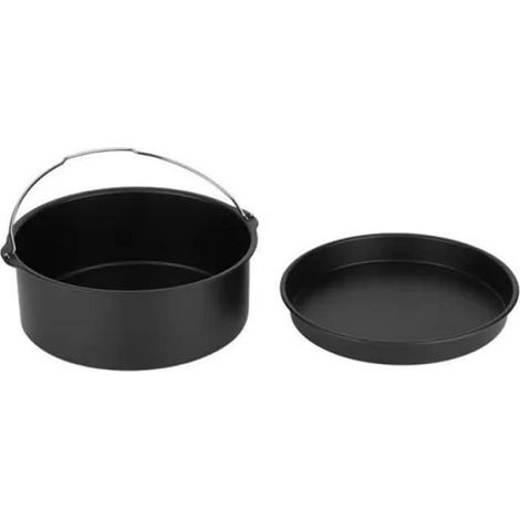 Friteuse à Air Chaud - Kit d'accessoires en Acier Inoxydable 8pcs 8 Pouces (1/4)