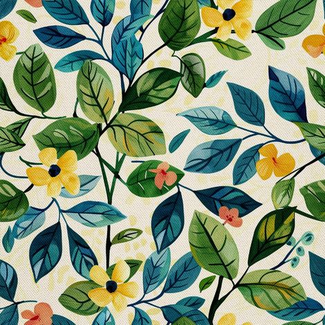 Tela decorativa para exteriores Oxford - Motivo primaveral I DX7585 (1/5)