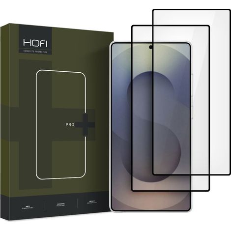Vetro temperato Hofi Glass PRO+ confezione da 2 per Galaxy S25 Ultra nero (1/4)
