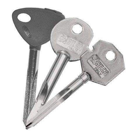 Chiave a Croce Yale XY2P Silca Acciaio Nichelato 2 Pezzi