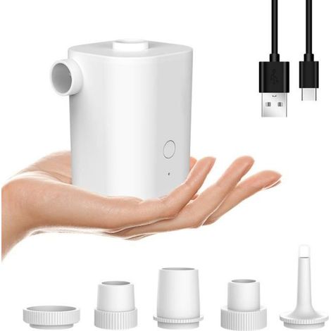 Petite pompe à air portable ultra mini pompe à air avec batterie de 2500mAh rechargeable pour matelas pneumatique,etc。 (1/4)