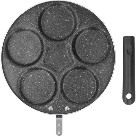 Poêle antiadhésive pour œufs, mini-crêpes et tortillas, style batterie de cuisine petit-déjeuner 4 (1/5)