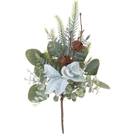 Ramo decorativo natalizio con campane, per interno, da 43 cm (1/4)