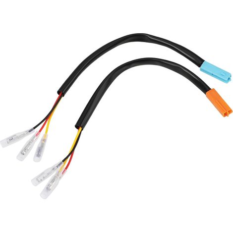 1 par de adaptadores de arnés de cableado de enchufe de señal de giro de 3 pines compatibles con Honda CBR500R/MSX125/NC700 (1/5)