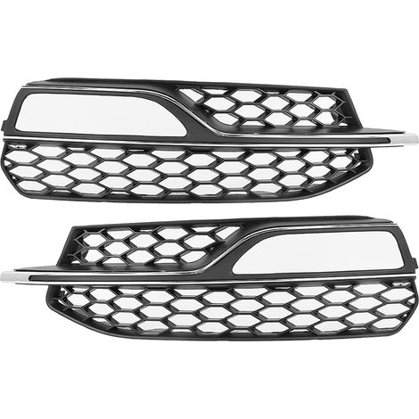 Baguettes de finition électroplaquées pour la grille des feux antibrouillard du pare-chocs des modèles Audi A3 S-Line S3 2013-2016. (1/5)