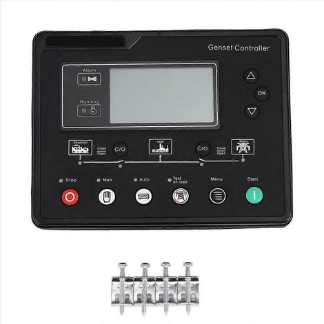 Contrôleur de groupe électrogène AMF 6120U avec écran LCD, boîtier de commande ATS pour démarrage automatique, panneau de charge des bornes (1/5)