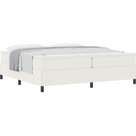 Maison Exclusive - Boxspringbett Creme 200 x 200 cm Cordstoff