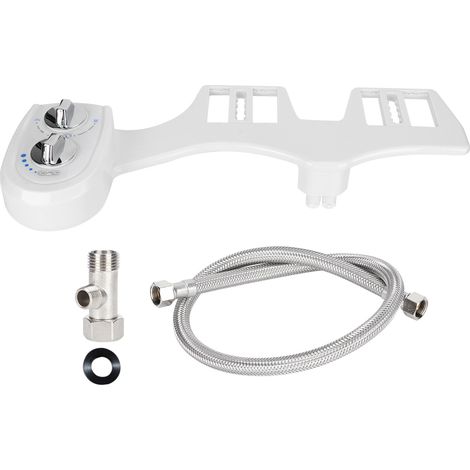Bidet WC à double buse, jet d'eau froide unique, accessoire salle de bain blanc US9/16 (1/5)