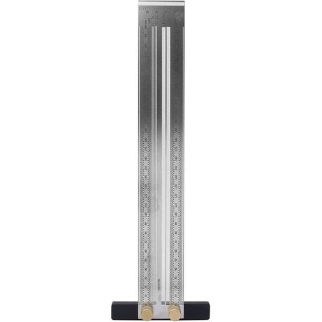 Règle De Traçage En Acier Inoxydable, Type T, Règle De Marquage, Règle De Précision Outil De Mesure De Charpentier Pour Le Positionnement Et Le Marquage De Mortaises De Menuiserie(300mm)