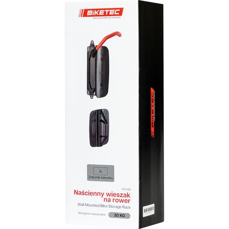 BIKETEC Wandfahrradständer Schwarz (1/5)