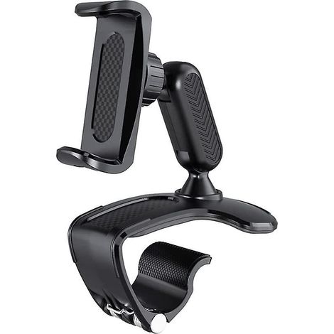 support De Tlphone Multifonction Pour Tableau De Bord De Voiture Automobile Car Phone Mount Avec Clip Ressort Rglable Rotatif 360 Pour Gps Et Le (1/5)