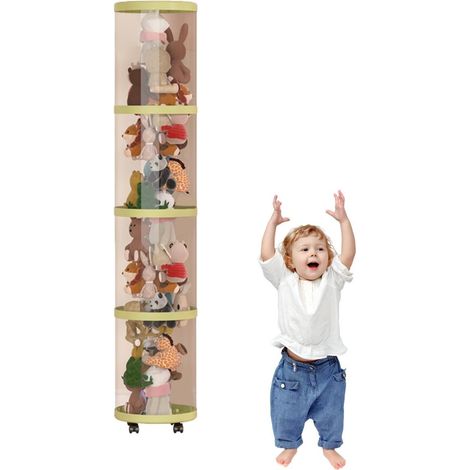 Stuffed Animal Tube Storage Kuscheltierhalter Für Kinderzimmer Ästhetischer Klarer Stauraum Für Wohnzimmer Kleiderschrank Kinderzimmer Schlafzimmer Haushalt (1/5)