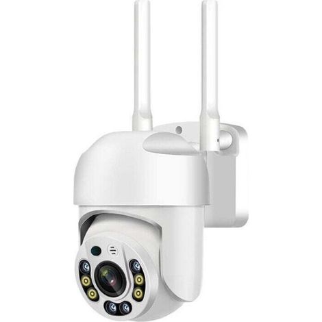 Caméra de surveillance interieur / exterieur Caméras de sécurité sans fil QX65 pour l'extérieur, caméras extérieures Wi-Fi 5G 5 GHz pour la sécurité de la maison, caméras de sécurité 355° avec alarme (1/5)