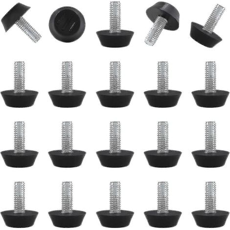 Lot de 30 pieds de nivellement réglables à visser 5/16", M8 x 20 mm, pour meubles de jardin. (1/5)