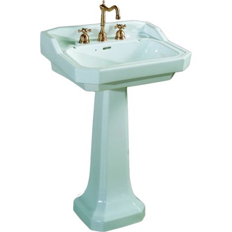 Azzurra - Lavabo Con Alzatina 76 Cm Porcellana Bianco - Serie: Giunone (Senza Colonna)