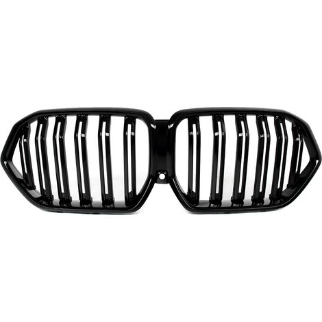 Rejilla del parachoques delantero, mejora elegante, material ABS duradero, negro brillante. (1/2)