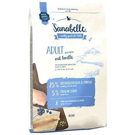 Sanabelle Adult con Trota  Cibo secco per gatti adulti (da 12 mesi)  1 x 10000 g (1/4)