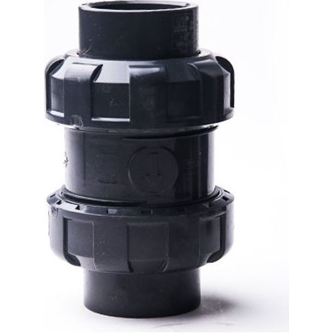 Válvula de retención de bola, válvula de retención para piscinas, válvula de retención de PVC, válvula antirretorno (32 mm de diámetro interior) (1/5)