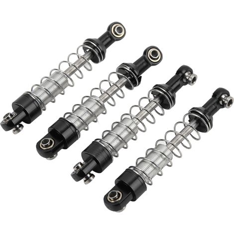 Paar 60-mm-Stoßdämpfer aus Aluminiumlegierung, RC-Ersatzteile für WPL C14, C24, MN, D90, 99S Modelle, Schwarz (1/5)