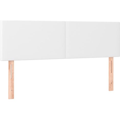 Têtes de lit 2 pcs，Panneau décoratif Blanc 72x5x78/88 cm Similicuir CFW7107802 (1/5)