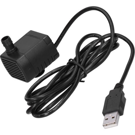 Pompe de circulation USB pour aquarium, mini pompe à eau avec ventouse, 5V DC, débit 120L/H, hauteur 50cm