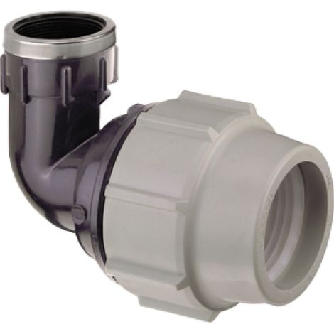 Raccordo Curvo a Compressione Filettato Doppia Femmina Ø 75 x 21/2 PN16 PSN