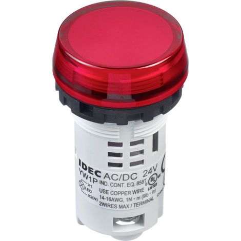 Idec  Meldeleuchte   Weiß, Rot 24 V/AC, 24 V/DC 1 St.