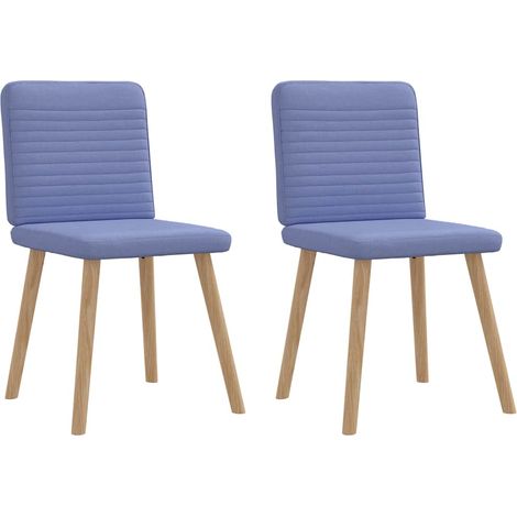 Sillas de comedor 2 uds tela azul jeans vidaXL (1/5)