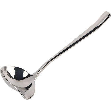 Cuillèe à Buine Saucie avec Bec Veseu - 7,48 In Louche Soupe Cuillèe Sauce INOX Louche Ustensile de Cuisine pou Vinaigettes,Sauces à Soupe,Sauces Fites,Petites Louches