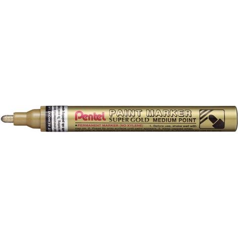 Marqueur peinture permanente PAINT MARKER PENTEL moyenne or