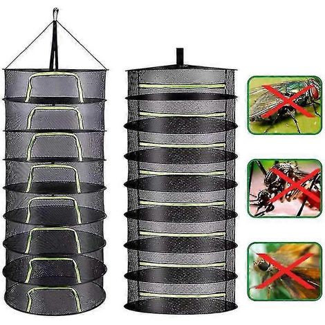 Filet de séchage à plusieurs niveaux pour herbes aromatiques, panier suspendu, séchoir pliable, sac de séchage en maille pour fleurs (1/5)
