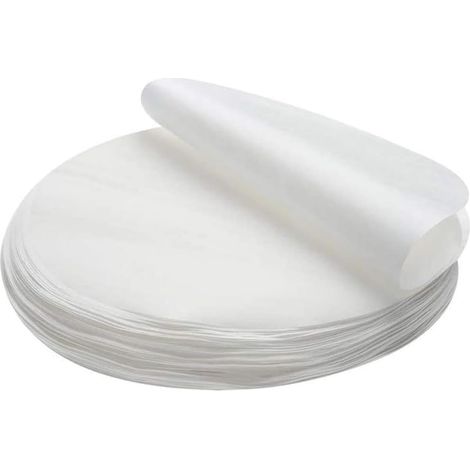 Papier Cuisson Rond - 100 Pièces - Antiadhésif - Résistant Chaleur 230°C - Four Grill Vapeur - 20CM (1/5)
