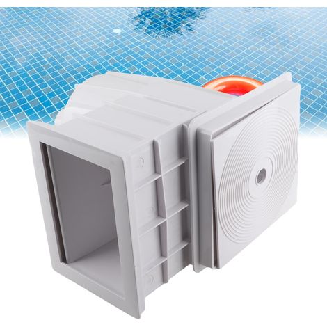Poolskimmer-Schmutzkorb – 2"-Außengewindeanschluss – Hochwertiges Poolzubehör – Robuster Kunststoff – Abmessungen: 41,6 x 37 x 24,9 cm – Komplettset (1/5)