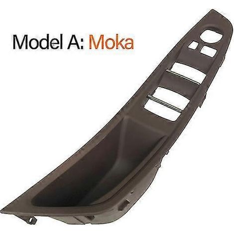 Ensemble de poignées de porte intérieures beiges et noires pour BMW Série 5 F10 F11 520i 523i 525i 528i 530i (conduite à gauche) - Moka (1/5)