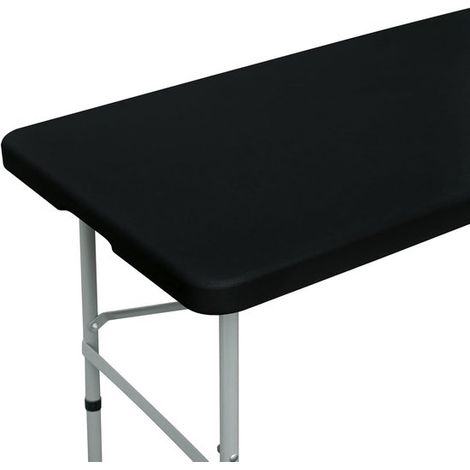 Tovaglia - Tovaglia espandibile - Protezione per la scrivania - Tovaglia elastica - Lavabile - Accessorio da campeggio - Adatta per picnic, campeggio e attività all'aperto - Nera - 76121 cm