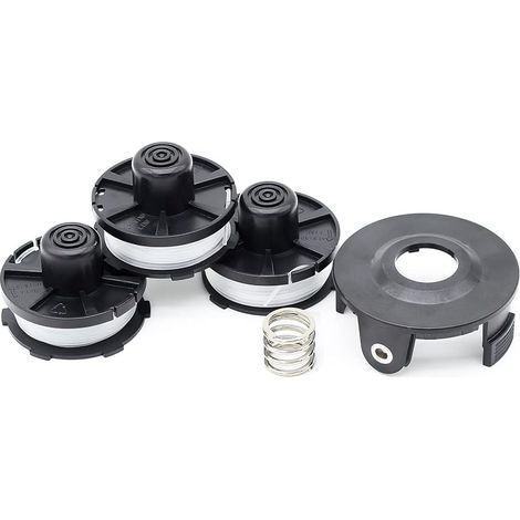 Lot de 3 bobines de fil pour tondeuse Makita 196146-9 (longueur : 8 m, Ø 1,60 mm avec couvercle de bobine) (1/5)