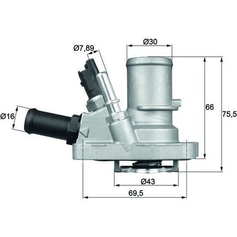 Thermostat, liquide de refroidissement MAHLE TI 144 88 ABARTH 0000055194029