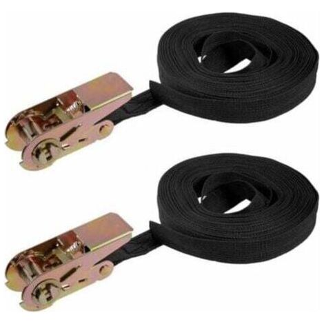 Ratchet Tie Down Strap Cargo Straps 10mx25mm 250kg Work Load 2Pcs Ratchet Tie Down Strap (1/4)