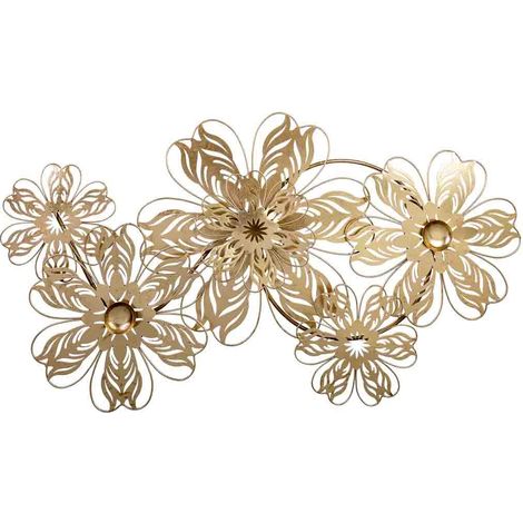 Mural decorativo de pared de metal 92,1x50,2x7,0 (1/5)