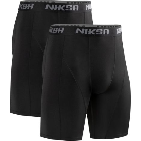 1 or 2 Pack Men's Compression Shorts, Functional Underwear, Sports Underwear, Base Layer, Breathable and Quick Dry Running Tights Short Tights (1/5)