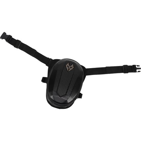 Motorrad-Hartschalen-Beintasche, wasserdicht, dick gepolstert, atmungsaktiv, verstellbarer Hüftgurt, für Roller und Cruiser, Carbon-Lötmuster (1/5)