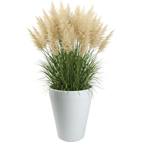 Vaso da fiori alto Purea, bianco, altezza 51,2 x 39,5 cm