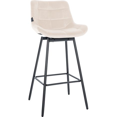 Barhocker Weston schwenkbar creme Samt