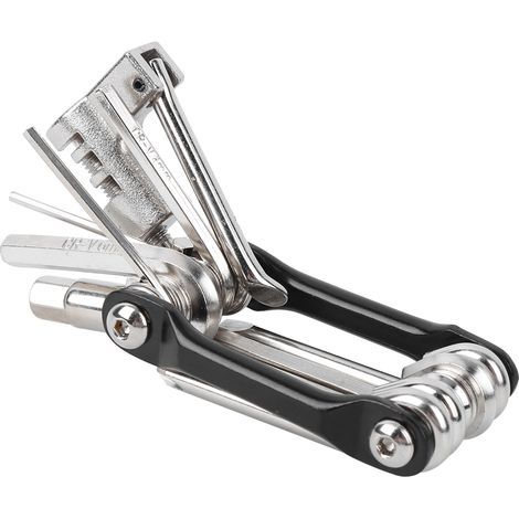 Outil Portable T25 Outil Portable 11 en 1 T25, Kit d'Outils Pliable Universel, Mini Kit de Vélo avec clé étoile T25, Coupe-chaîne, Clés Hexagonales, Tournevis pour Outils (1/5)