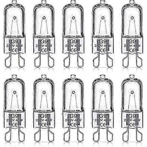 Lampade alogene G9 220V, pacchetto di 10 (1/5)