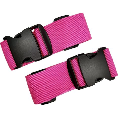 MINKUROW 2 Pezzi Cinghia Per Bagagli Cinghia Per Bagagli Borsa Per Bagagli Cinghia Per Bagagli Cinghia Per Bagagli Lunghi Cinghia Per Bagagli Per Valigie (Rosa) (1/5)