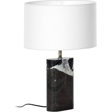Lampe de table en marbre noir - Nickel et noir (1/5)
