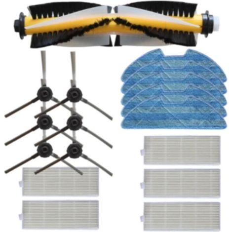 1 ensemble de brosse principale, brosse latérale, filtre, chiffon de nettoyage, kit pour aspirateur Redmon Rv-r500 Rv R500 (1/3)
