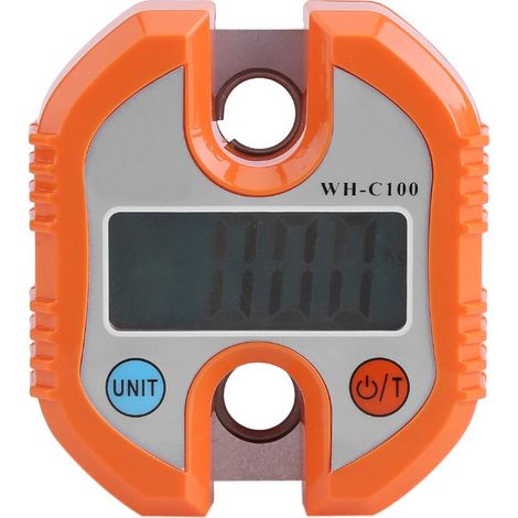 Grue Portative WeiHeng, Balance de Pesage de Boucle de Viande Suspendue Numérique LCD Numérique Orange Wildwaage 100 Kg Haken Balances Suspendues à Crochet électronique (Orange) (1/5)